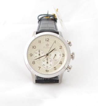 Modern Herren Uhr 6152g1bl «speedometer»,  Leder,  Chronograph,  Analog,  1jahrgar Bild