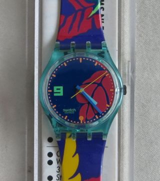 Swatch Ibiskus Gl101 Ungetragen,  Verpackung Rare Bild