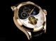 Clemont Requiem Regulator Rose Gold Mechanisch Automatik Uhr - Leder Armband Armbanduhren Bild 1