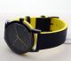 Modische EichmÜller 2 - Farben Design Uhr 4004 Herrenuhr Damenuhr Watch,  Gelb Armbanduhren Bild 3