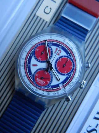 Swatch,  Chrono,  Sck402 Sea Port,  Neu/new Bild