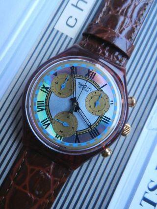 Swatch,  Chrono,  Scf100 Romain,  Neu/new Bild