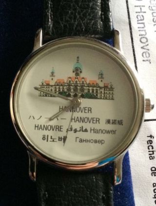 Scs International Armbanduhr Hannover Uhr Sammleruhr Rathaus Von Hannover Lim. Bild