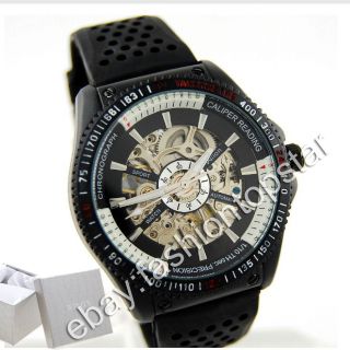 Herren Sport Automatik - Uhr Kunststoff Oder Edelstahl Armband Case 89211 Bild