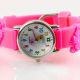 Kinder Mädchen Vive Lernuhr Armband Uhr Silikon Watch Analog Pink Rosa 48 Armbanduhren Bild 1