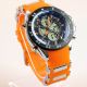 Herren Vive Armband Uhr Silikonband Orange Watch Analog Digital Quarz 103 Armbanduhren Bild 1