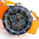 Herren Vive Armband Uhr Silikonband Orange Watch Analog Digital Quarz 103 Armbanduhren Bild 6