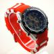 Herren Vive Armband Uhr Silikonband Rot Watch Analog Digital Quarz 105 Armbanduhren Bild 2