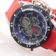 Herren Vive Armband Uhr Silikonband Rot Watch Analog Digital Quarz 105 Armbanduhren Bild 5