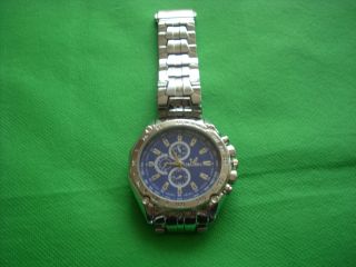 Schicke Herrenuhr Trendiges Ziffernblatt Chronographen - Look Armbanduhr Bild