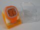 Silikonuhr Silikon Armbanduhr Round & Square Orange In Pvc Box Uhr Unisex Armbanduhren Bild 1