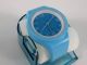 Silikonuhr Silikon Armbanduhr Round & Square Hellblau In Pvc Box Uhr Unisex Armbanduhren Bild 2