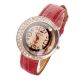 Luxu Strass Lunular Dameen Armbanduhr Mode Uhr Kunstlederarmband Kristall Perlen Armbanduhren Bild 3