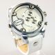 Herren Vive Xxl Armbanduhr Lederband Silber Weiß Watch Uhr 2 Uhrwerke Time2 Armbanduhren Bild 1