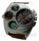 Neue Oulm Uhr Xl Russische Militär Stil Quadrat Doppelzeit Kompass Therm Braun Armbanduhren Bild 1