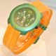Benetton Armbanduhr - Unisex / Grün & Gelb / Quarz Armbanduhren Bild 3