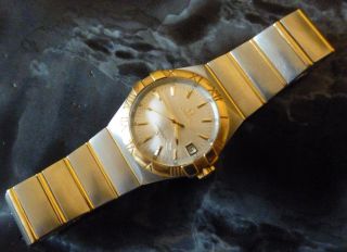 Omega Constellation 18k Gold Herren Armband Uhr Chronometer Neuwertig Top 3.  2010 Bild