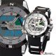 Shark Led Digitial Herrenuhr Armbanduhr Quarzuhr Quarz Uhr Dual Analog Watch Armbanduhren Bild 2