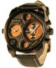 Stilvolle Xxl Leder Armbanduhr Double Time Herrenuhr Animoo Armbanduhren Bild 1