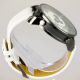 Herren Vive Xxl Armbanduhr Lederband Silber Weiß Watch Uhr 3 Uhrwerke Quarz Armbanduhren Bild 4