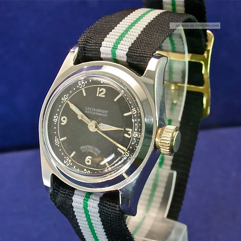 Laco Handaufzug Unisex Vintage Uhr Von 1952 Armbanduhren Bild