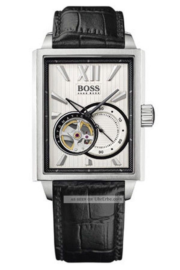 Hugo Boss 1512504 Automatik Automatic Watch Herrenuhr Leder 550€ Armbanduhren Bild