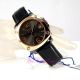Omax Wasserbeständig / Wasserfest Edelstahl Stahl Rose Gold Platte Unisex Leder Armbanduhren Bild 12