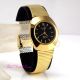 Omax Wasserbeständig / Wasserfest Schwarz & Gold Pl Designer Stil Edelstahl Armbanduhren Bild 12