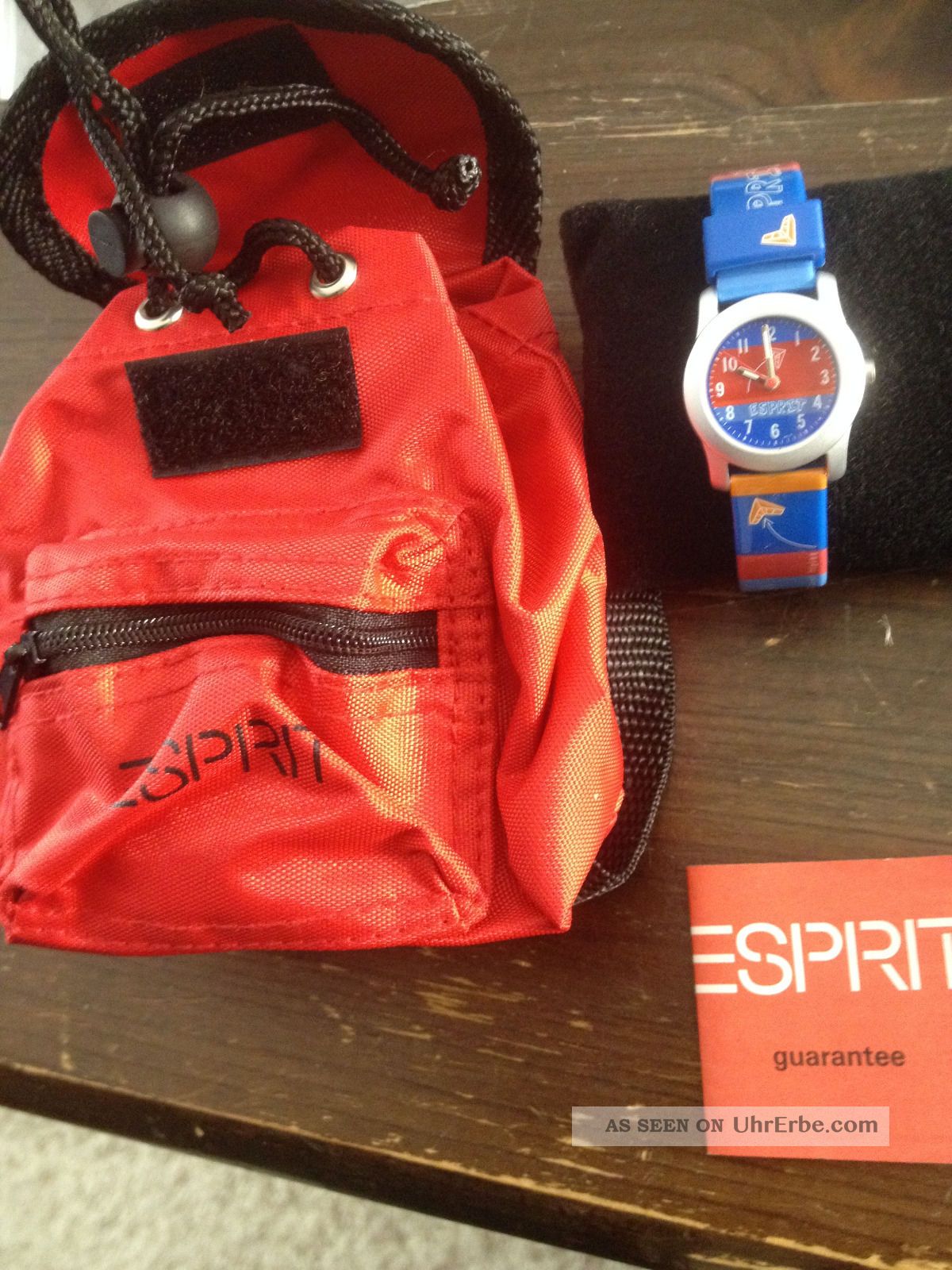 Esprit Kinderuhr Mit Rucksack Mit Ovp älteres Modell Neue Batterie Np 24,  90 Armbanduhren Bild