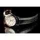 Akzent Elegante Herrenuhr Lederimitation Braun Rosé Top Look Armbanduhren Bild 1