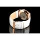 Akzent Elegante Herrenuhr Lederimitation Weiß Rosé Top Look Armbanduhren Bild 2