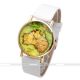 Pu Leder Weltkarte Armbanduhr Quartz Watch Quarzuhr Quartz Quarz Uhr Armband Uhr Armbanduhren Bild 9