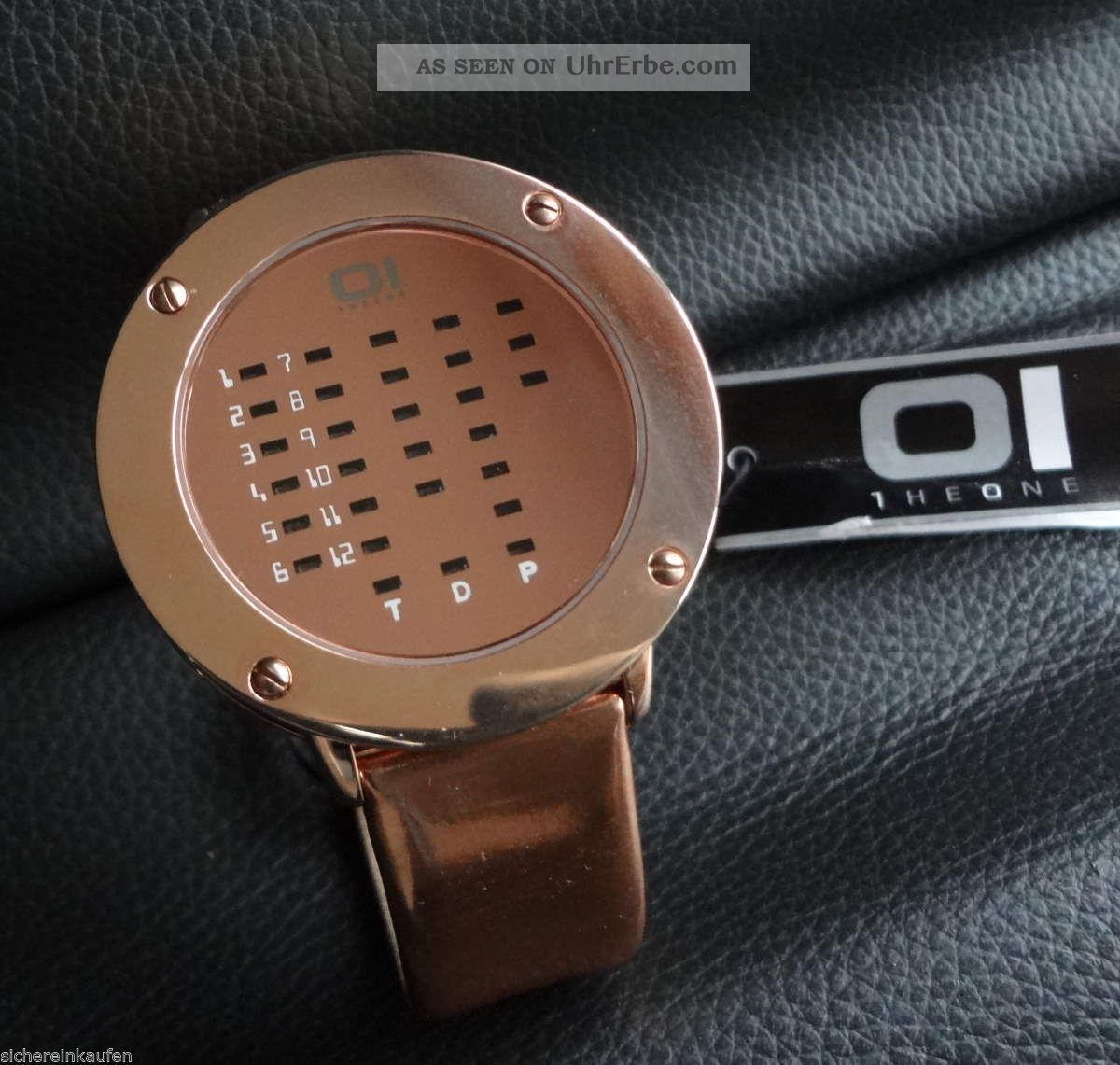 Xxl - Uhr: Io Led Uhr Ibiza Ride: 868 Rotgold Auch In Schwarz Armbanduhren Bild
