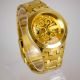 Elegante Herren Vive Automatik Armband Uhr Goldene Uhrwerk Gold Uvp 69€ Armbanduhren Bild 3