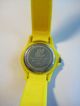 Damen Armbanduhr Uhr Gelb Aus Silikon Bzw Gummi Mit Datumsanzeige Top Armbanduhren Bild 4