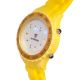 Detomaso Spacy Timeline Unisex Armbanduhr Silikon Binär Gelb Carbon Weiss Armbanduhren Bild 1