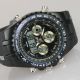 Herren Vive Armband Uhr Hartplastik Schwarz Watch Analog Digital Quarz Armbanduhren Bild 3
