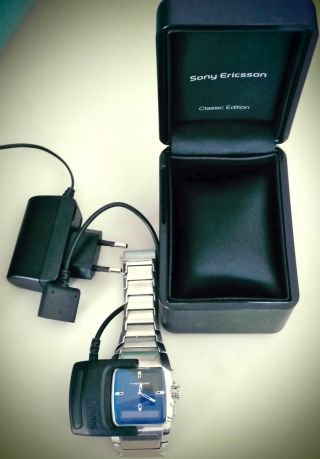 Sony Ericsson Mbw 100 Bluetooth - Uhr Fast Keine Gebrauchsspuren Ladeadapter Box Bild