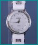 Schicke Damen Silikon Uhren Mit Strass Lünette,  Gummi Uhr,  Strass Armband Armbanduhren Bild 1