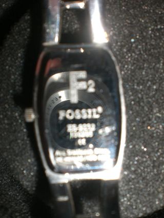 Fossil Damenuhr Damenarmbanduhr Uhr Silber Mit Blauem Ziffernblatt Mit Ovp Bild