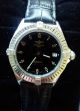 Breitling Callisto Stahl/ Schwarz/ Goldene Indexe/ Datum Armbanduhren Bild 2