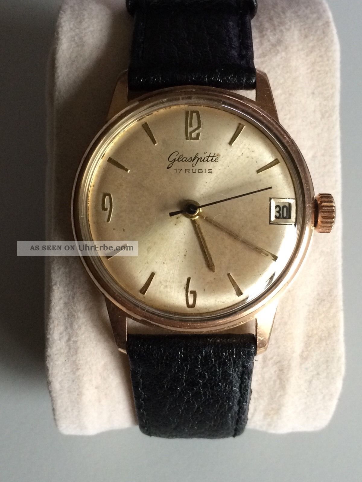 Glashütte Herren Uhr - Kal.  69.  1 - Handaufzug - Top - Vintage Armbanduhren Bild