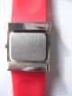 Modische Moderne Damenuhr Chrom Dau Silikonarmband Rot Armbanduhren Bild 2