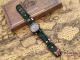 Fashion Quarz Damen Analog Armbanduhr Grün Leder Uhr Damenuhr Uhren Armbanduhren Bild 1