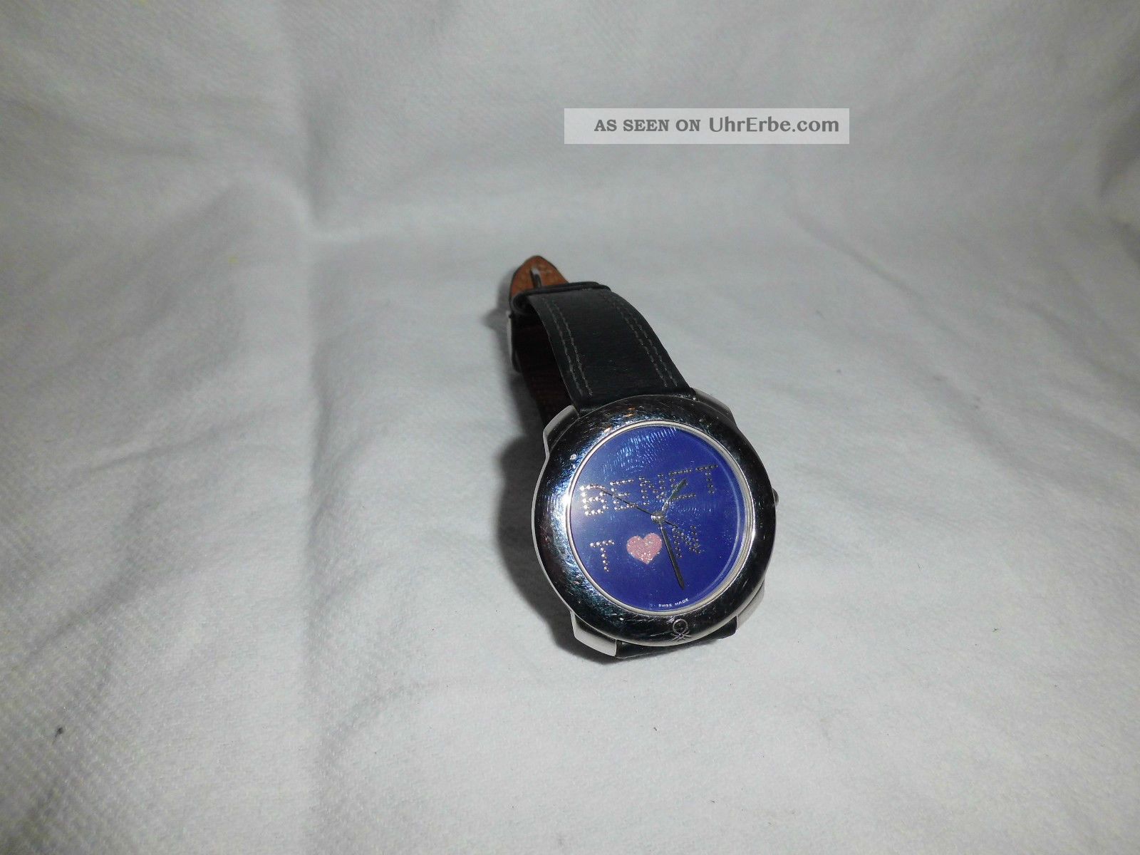 Schubladenfund 1 Edle Benetton Armbanduhr Uhr Accessoire Sammler Schmuck Silber Armbanduhren Bild