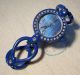 Colours Uhr Damenuhr Blau Mit Kristallen Armbanduhren Bild 3