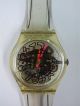 Swatch Uhr,  Analog 1991,  Blick Auf Das Uhrwerk, Armbanduhren Bild 1