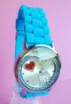 Armbanduhr Uhr Hello Kitty Silikon Strass Armbanduhren Bild 2