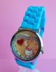 Armbanduhr Uhr Hello Kitty Silikon Strass Armbanduhren Bild 3