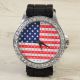 Usa Star Flagge Strass Damenuhr Armband Silikon Uhr Strasssteine Silikonarmband Armbanduhren Bild 1
